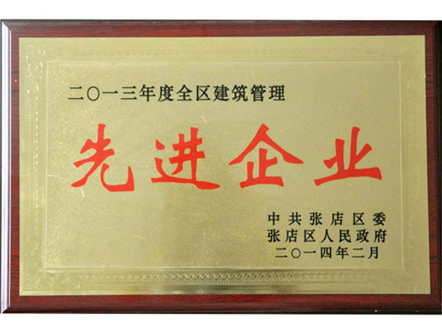 2013年張店區(qū)先進企業(yè)
